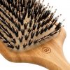 Olivia Garden Bamboo Touch Brush Eco-conscious Bamboo Detangle Combo Hair Brush Nylon and Boar Bristles Size L