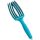 Olivia Garden FingerBrush Care Ionic Boar & Nylon Combo Medium Blue Lagoon Limited Edition Hair Brush Professional Brush for Medium Hair Fine or Normal Hair Boar & Nylon Bristles