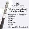 Olivia Garden Essential Blowout Classic Silver Hairbrush 10mm