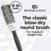 Olivia Garden Essential Blowout Classic Silver Hairbrush 35