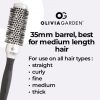 Olivia Garden Essential Blowout Classic Silver Hairbrush 35