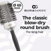 Olivia Garden Essential Blowout Classic Silver Hairbrush 65