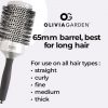 Olivia Garden Essential Blowout Classic Silver Hairbrush 65