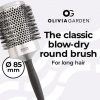 Olivia Garden Essential Blowout Classic Silver Hairbrush 85