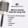 Olivia Garden Essential Blowout Classic Silver Hairbrush 85