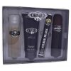 Cuba Black Men 4 Piece Gift Set 3.3oz EDT Spray 1.7oz EDT Spray 3.3oz After Shave 6.7oz Shower Gel