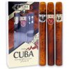 Cuba Trio 1 Men 3 Piece Gift Set 1.17oz Gold EDT Spray, 1.17oz Royal EDT Spray, 1.17oz VIP EDT Spray