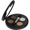 Gosh Eye Brow Kit 3 Powder Brown Eyebrow Shades Fixing Wax Brush and Mirror Compact 001