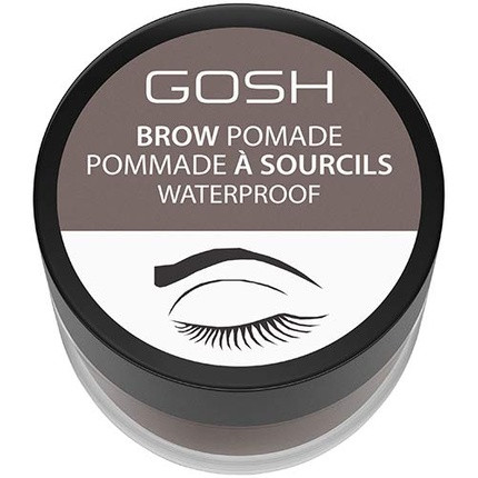 Gosh Brow Waterproof Pomade in Grey Brown Shade 002