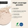 GOSH Dextreme High Coverage Powder Vegan Powder for All Skin Types Matting & Long-Lasting for a Flawless Complexion Conceals Impurities 002 Ivory