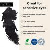 GOSH Catchy Eyes Mascara Allergy Certified for Extra Long Defined Lashes with Cat Eye Effect Hypoallergenic Mascara for Allergy Sufferers and Contact Lens Wearers Perfume Free 001 Black