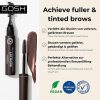 GOSH Brow Lift Lamination Eyebrow Gel with Colour Vegan Fixing Gel for Quick Flawless Brow Styling Dark Brown