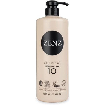 ZENZ Menthol Shampoo 1,000ml - Refreshing Scent of Menthol, Eucalyptus & Vanilla - Silicone Free - Suitable for Fine & Greasy Hair - All Hair Types