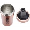 NUPO Metal Shaker Protein Shaker 500ml BPA Free with Mixing Ball for Creamy Diet Shakes Soups and Meals Rose Gold