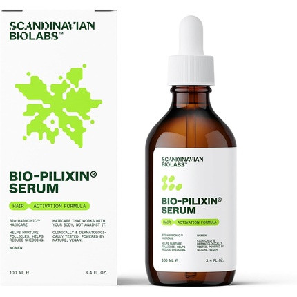 Scandinavian Biolabs Activation Serum for Hair Growth for Women 100ml - Clinically Tested Results in 45 Days - Thickens Thinning Hair Promotes Growth Reduces Loss Neutral Bio-Pilixin