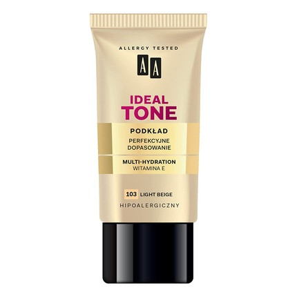 AA Ideal Tone Foundation Perfect Fit Multi Hydration 103 Light Beige 30ml