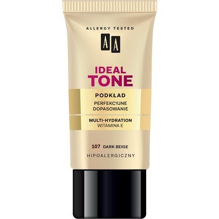 AA Ideal Tone Foundation Perfect Fit Multi Hydration 107 Dark Beige 30ml