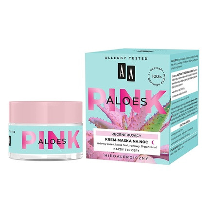 AA Aloes Pink Regenerating Night Cream Mask 50ml