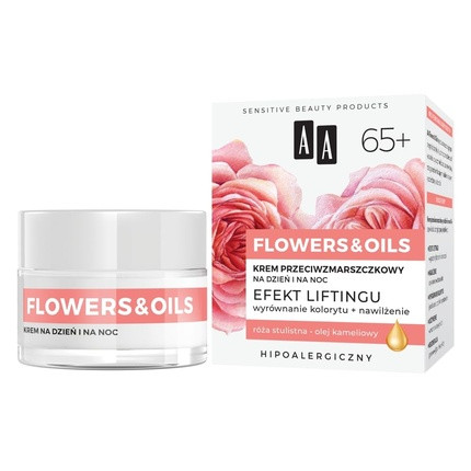 AA Flowers & Oils 65+ Lifting Effect Anti-Wrinkle Day and Night 50ml