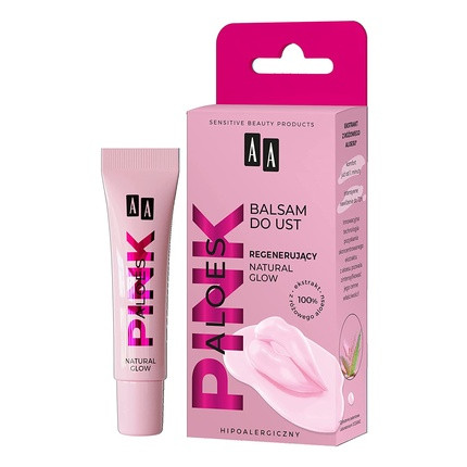 AA Aloes Pink Regenerating Lip Lotion Natural Glow 10g