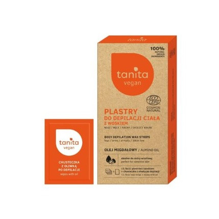 TANITA Vegan Hair Removal Discs with Wax and Almond Oil 12 Discs