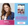 Delia Cosmetics Eyebrow Expert Instant Eyebrow Tint Black with Argan Oil 6ml - 20 Applications