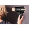 Blaupunkt HDD301BK Hair Dryer with 2 Blowing Strengths 1200W 3 Temperature Levels Foldable Handle Cold Air Function Black/Copper