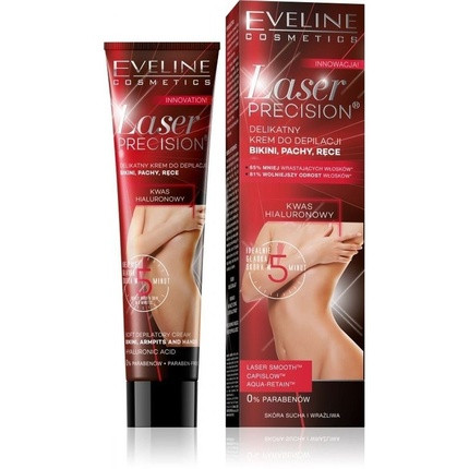 Eveline Laser Precision 5 Minute Hair Removal Cream for Underarms, Bikini, and Hands 125ml