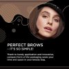 Eveline Cosmetics Brow Styler 3in1 Long-Lasting Multifunctional Double-Ended Eyebrow Pencil Definer Medium Brown Spoolie Brush Thin Tip for Natural Finish Powder to Fill in the Brows