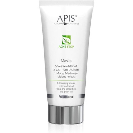 Apis Professional Acne Stop Cleansing Mask with Green Tea and Dead Sea Black Mud 200ml