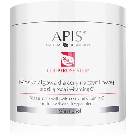 Apis Professional Couperose Stop Wild Rose and Vitamin C Algae Mask for Capillary Skin 200g