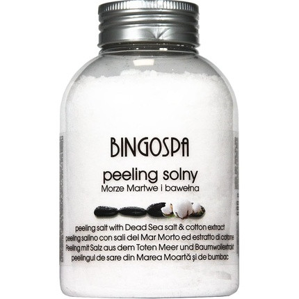 Bingospa Dead Sea Peeling Salt with Cotton Extract 580g