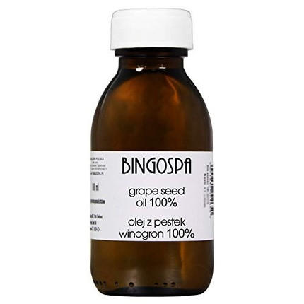 BINGOSPA Anti-Aging Grape Seed Oil for Seborrheic and Acne Skin, Skin Inflammation and Eczema, Joint Pain 100ml