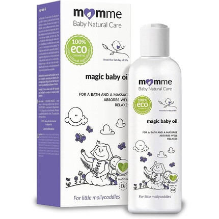 Magical Baby Oil with Organic Macadamia Oil, Sesame Oil, Sweet Almond Oil, and Chamomile 5.1 fl.oz for Bath and Massage