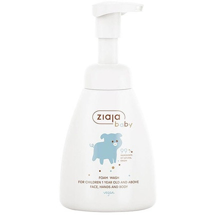 Ziaja Baby Foam Wash - 250 Ml For Childrens Face, Hands, And Body