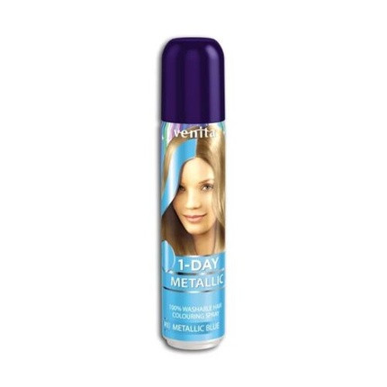 1-Day Metallic Hair Coloring Spray Metallic Blue 50ml