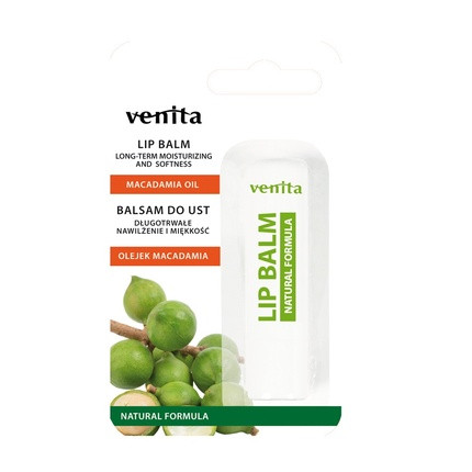 Venita Lip Balm Macadamia Oil 4g - Nourishing Lip Care