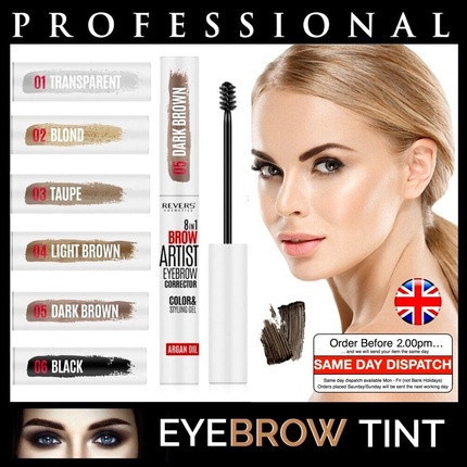 8in1 Long-Lasting Brow Artist Corrector & Styling Gel Black Brown