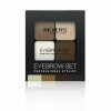 Eyebrow Kit Professional Makeup Palette Set Three Shades Wax Brush