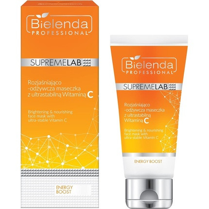 Bielenda Professional Supremelab Energy Boost Brightening and Nourishing Mask with Ultra-Stable Vitamin C 70ml