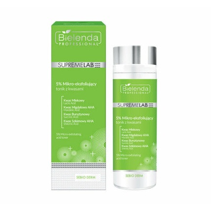 Bielenda Professional Supremelab Sebio Derm 5% Micro-Peeling Acid Tonic 200ml