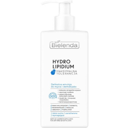 Bielenda Hydro Lipidium Gentle Cleansing Emulsion for Dry & Sensitive Skin 300ml