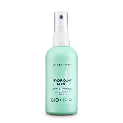 ALOESOVE Aloe Vera Hydrosol Spray 100ml - Moisturizing Spray with Aloe Vera Juice - Intensively Hydrating, Anti-Aging for Skin and Hair