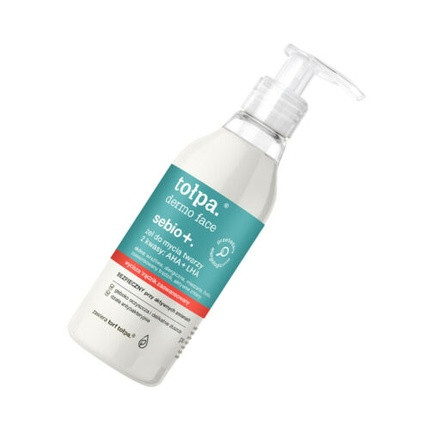 TOŁPA DERMO FACE SEBIO Cleansing Gel with 2 Acids AHA + LHA 195ml