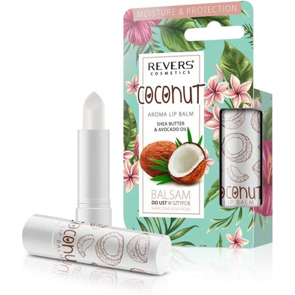 Revers Kiss Long Lasting Hydration Moisturizing Lip Balm Stick Coconut