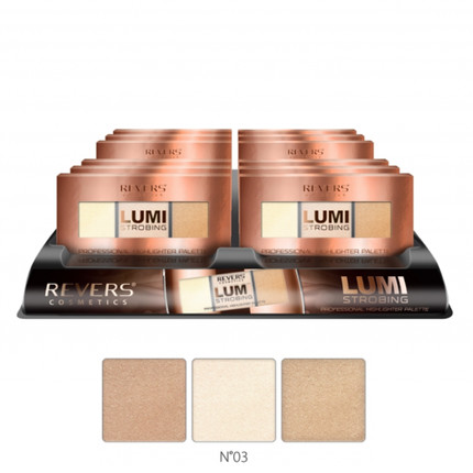 REVERSE LUMI STROBING Palette with Three Highlighting Shades No. 03 12.5g Palette