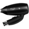 ADLER AD-2251 Travel Hair Dryer 1400W Compact Foldable with 2 Temperatures and Speeds Polymer Black