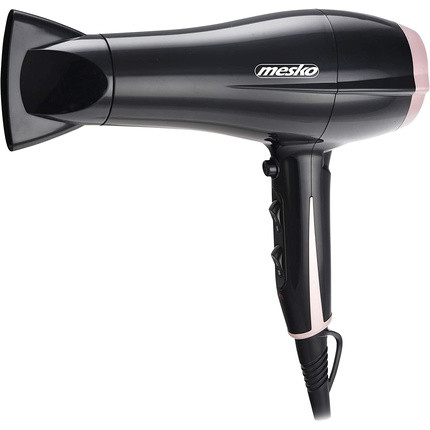 Mesko MS 2249 Hair Dryer 2000 Watt with 2 Blowing Strengths and 3 Temperature Levels - Black