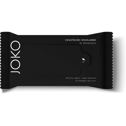 JOKO Micellar Make-Up Removing Wipes with Activated Charcoal and Bamboo Shots Extract 15 Wipes