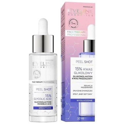 Eveline Face Therapy Peel Shot Smoothing Treatment with 15% Glycolic Acid 30ml